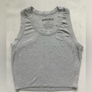 Junior Katie J NYC Gray tank top